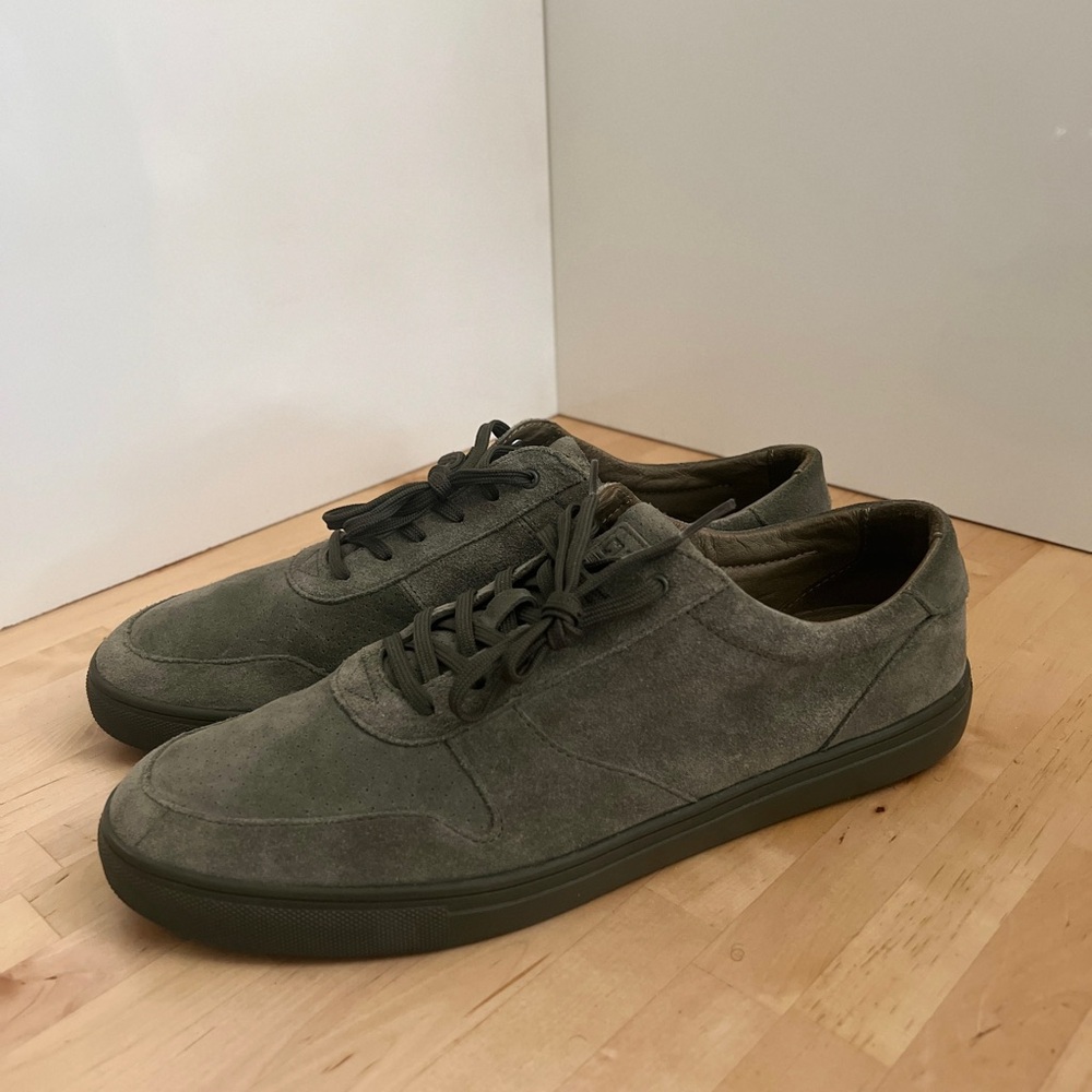 Clae Green Suede Sneakers